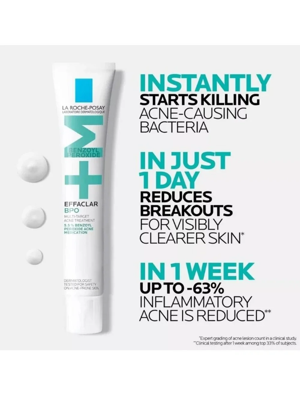 La Roche-Posay Effaclar BPO Multi-Target Acne Treatment BNIB